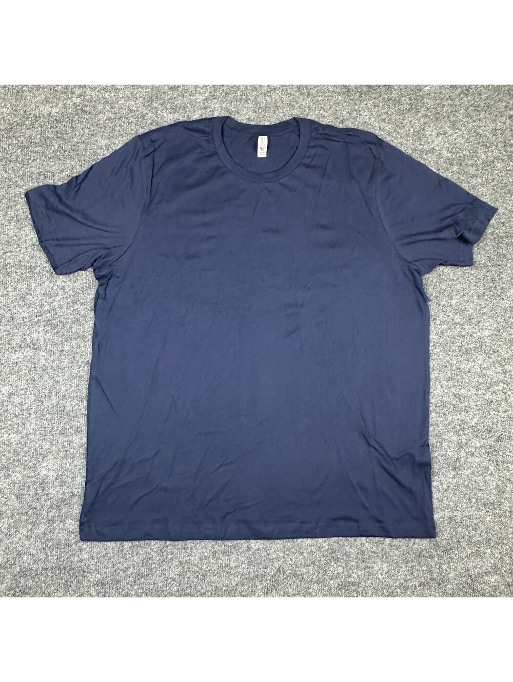 NWT Bella+Canvas Mens 2XL Navy Blue Cotton T-Shirt